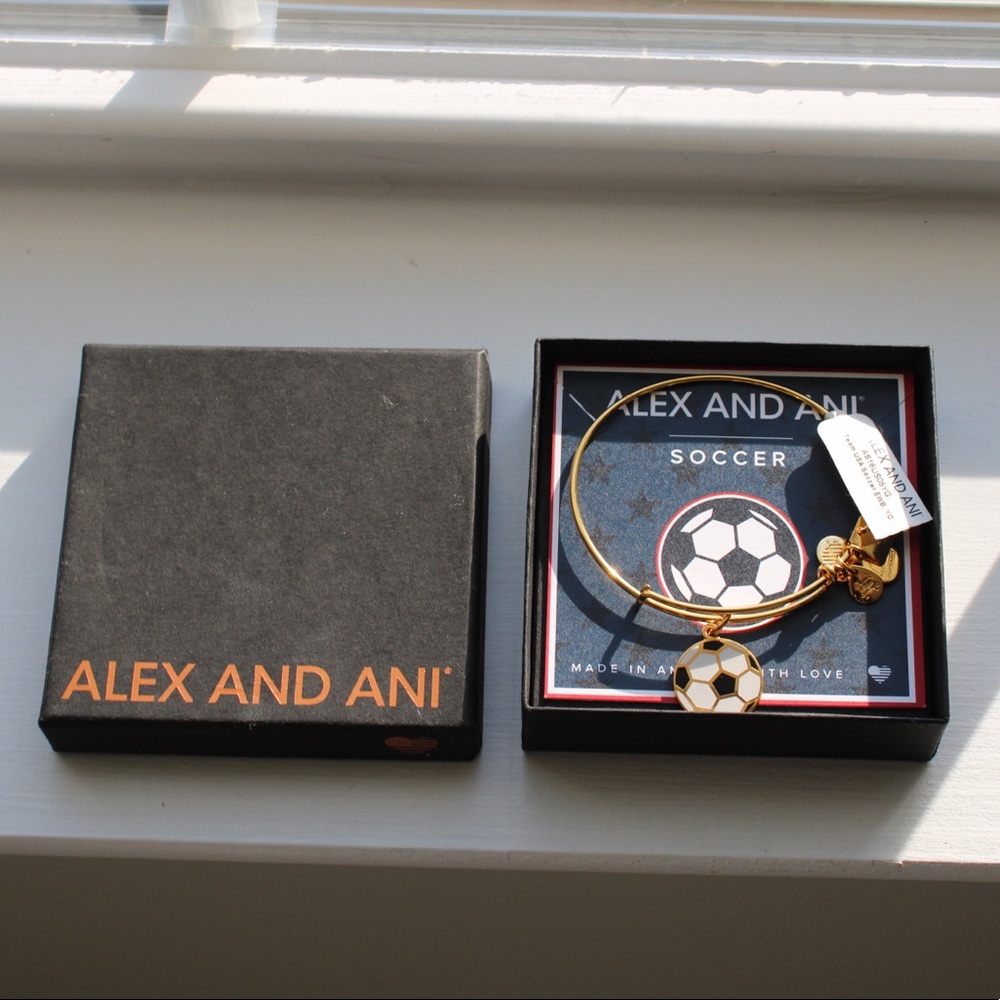 Alex and Ani soccer bracelet